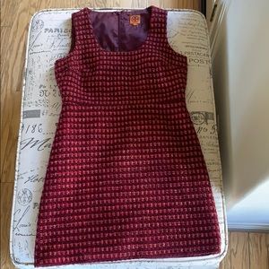 Tory Burch Sleeveless VICTORY Tweed Dress Size 12